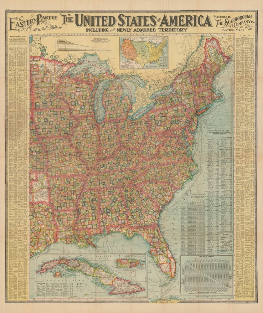 Eastern Part of The United States of America including all the Newly Acquired Territory. - Alternate View 2