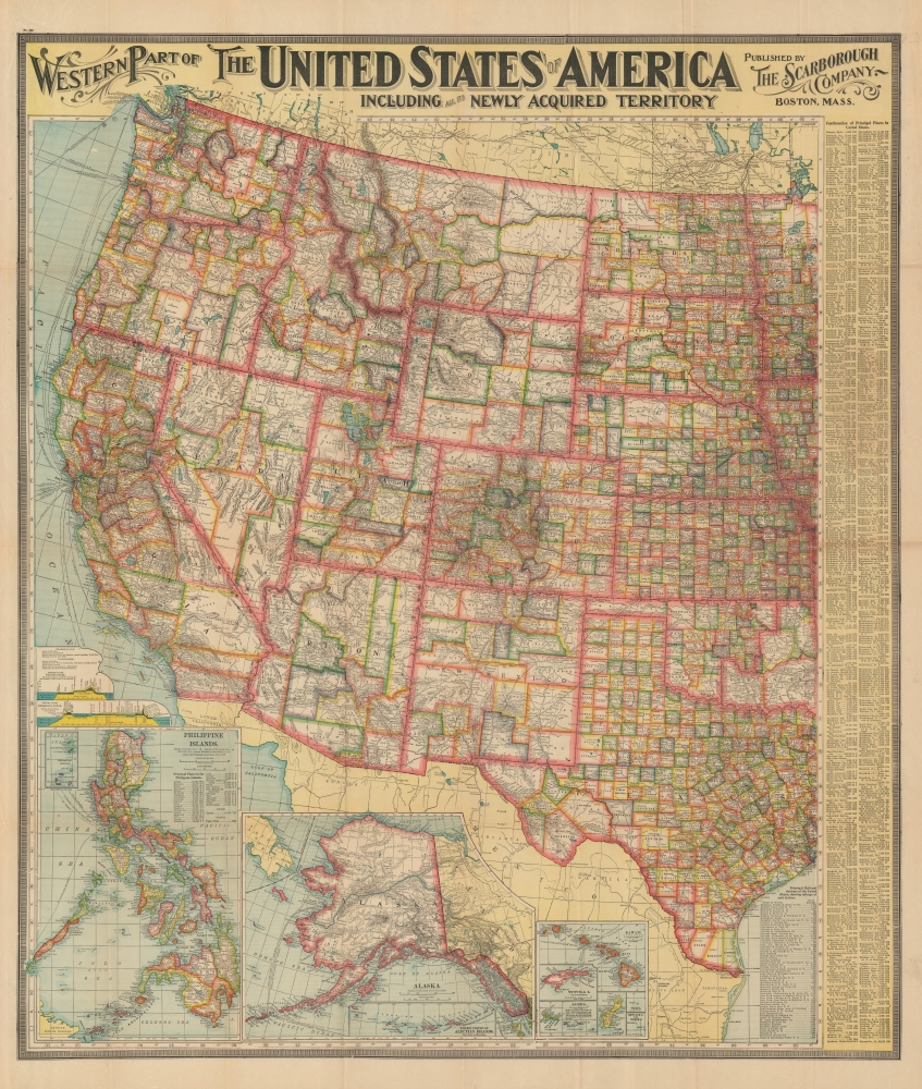 Eastern Part of The United States of America including all the Newly Acquired Territory. - Alternate View 3