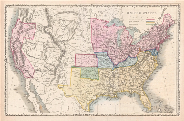 US CONFEDERATE STATES 1862 AL MAP WASHINGTON WILCOX WINSTON COUNTY history HUGE 