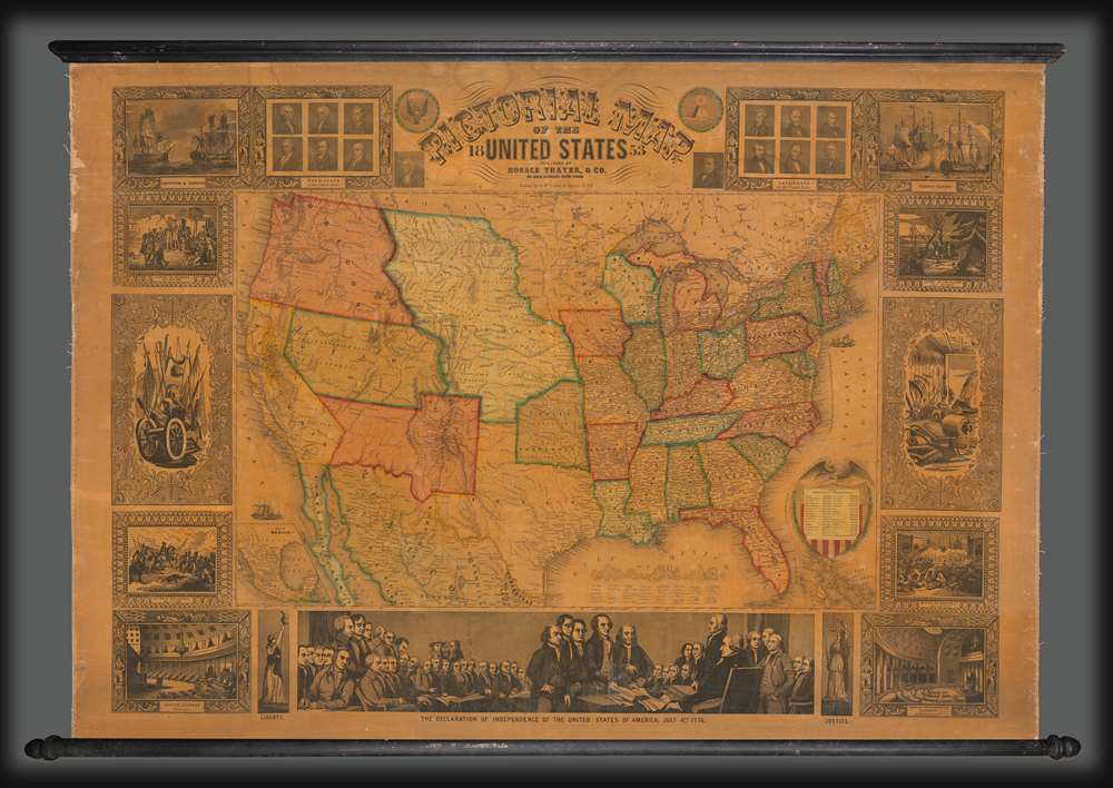 Pictorial Map of the United States. - Main View