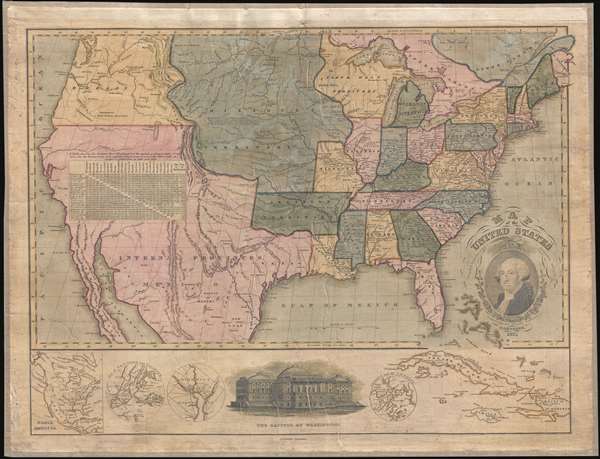 Map of the United States Compiled from the most Authentic Sources. - Main View