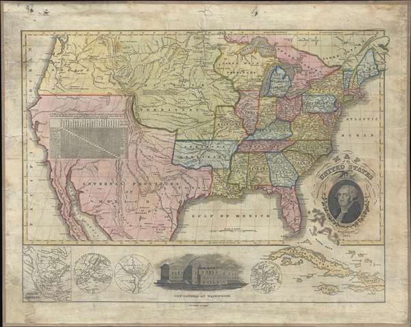 Map of the United States Compiled from the most Authentic Sources. - Main View