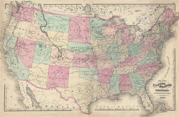 Map of the United States and Territories. - Main View