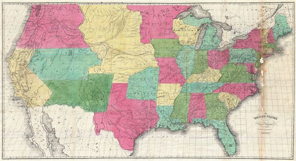 The United States from the Latest Authorities for Hayward's Gazetteer. - Main View