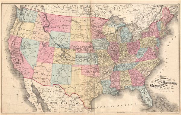 Railroad Map of the United States. - Main View