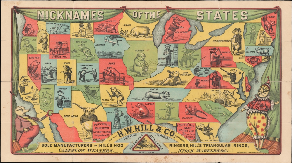 Nicknames of the States. - Main View