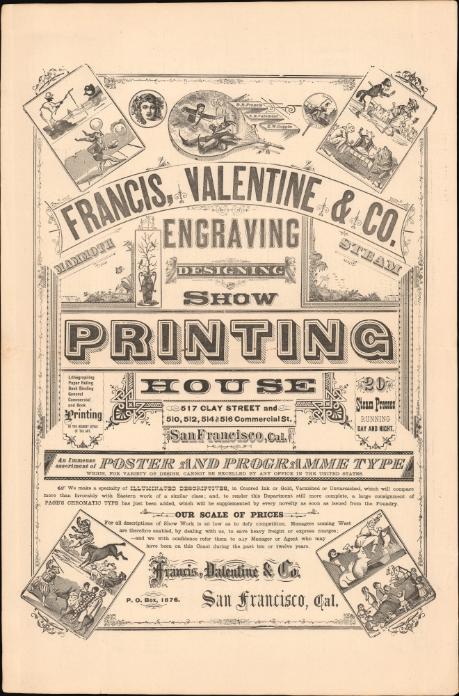 Francis, Valentine, and Co. Engraving Designing and Show Printing House. - Main View