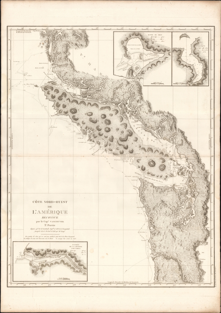 Cote Nord-Ouest de L'Amerique Reconnue par le Cape. Vancouver. 3e. Partie. - Main View