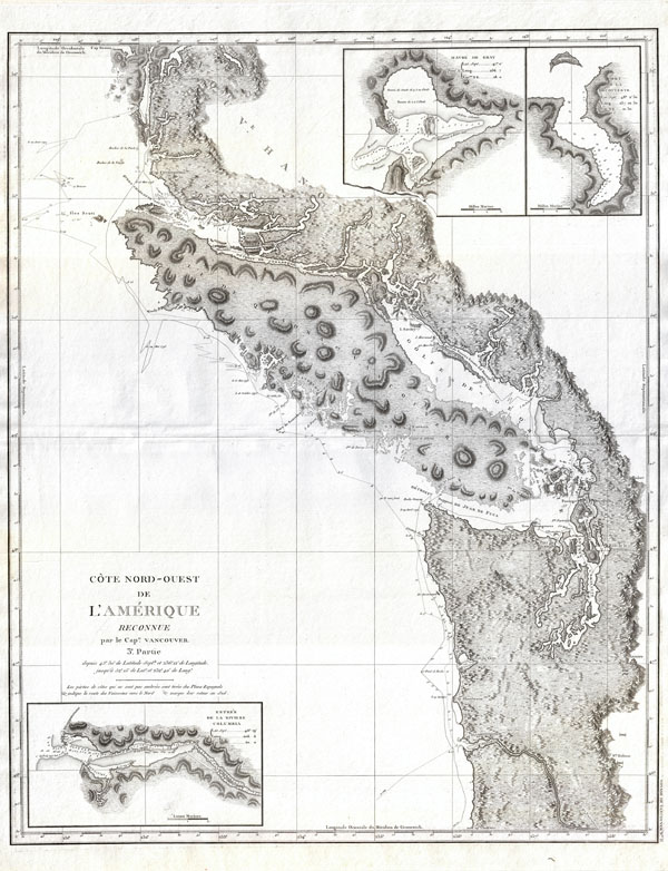 Cote Nord-Ouest de L'Amerique Reconnue par le Cape. Vancouver. 3e. Partie. - Main View