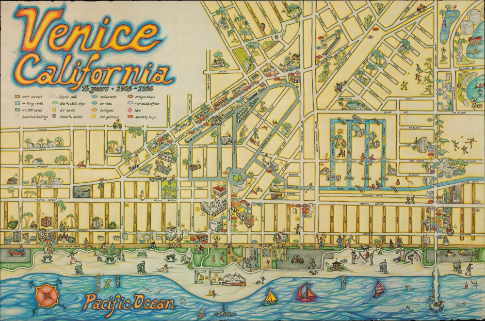 Venice California 75 Years - 1905 - 1980. - Main View