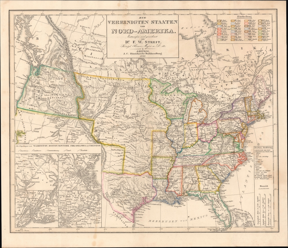 Die Vereinigten Staaten von Nord-Amerika. - Main View