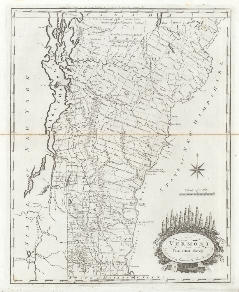 Vermont From Actual Survey. - Main View