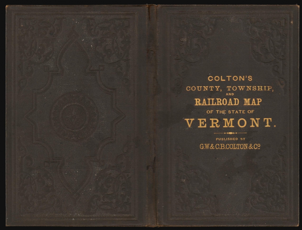 Colton's Rail-Road and Township Map of Vermont from County Maps and Actual Surveys. - Alternate View 2