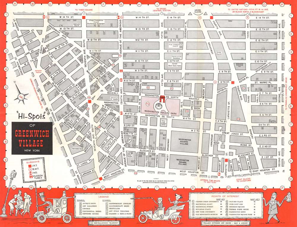 'Hi-Spots' of Greenwich Village New York. - Main View