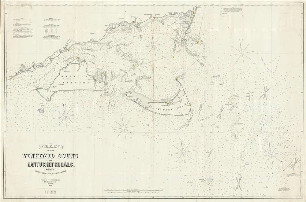 Chart of the Vineyard Sound and Nantucket Shoals, Surveyed by George Eldrdige, Hydrographer. - Main View