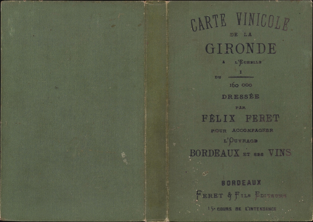 Carte Vinicole du Département de la Gironde. - Alternate View 2