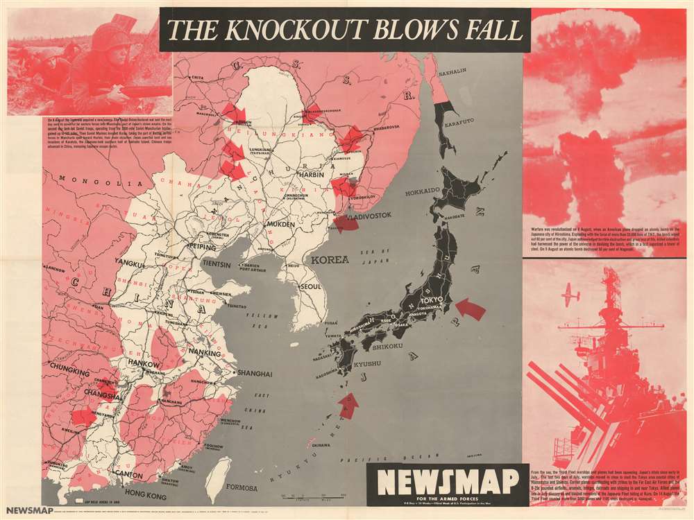 NEWSMAP For the Armed Forces. V-E Day + 15 Weeks - 192nd Week of U.S. Participation in the War. - Main View