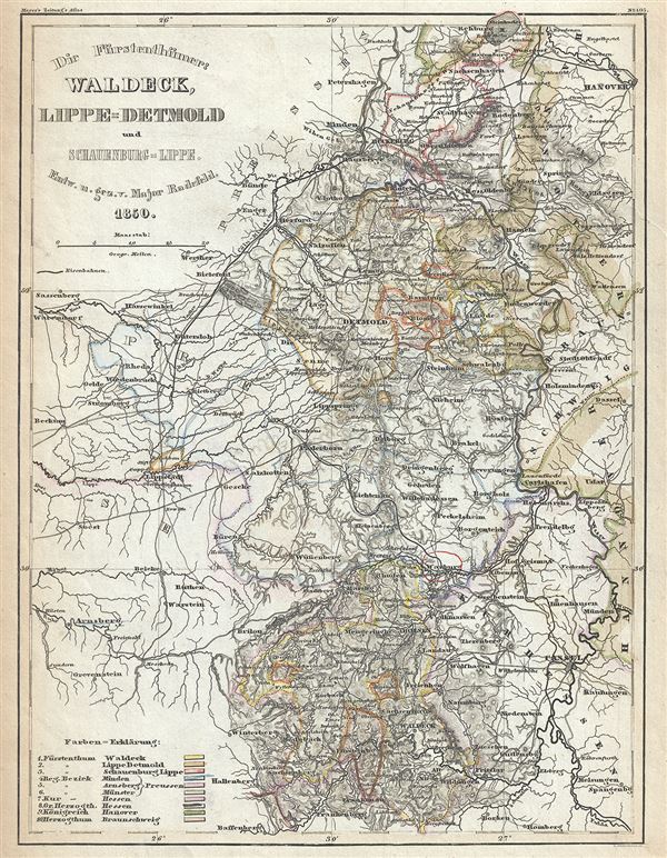 Die Furstentumer: Waldeck, Lippe-Detmold und Schauenburg-Lippe. - Main View