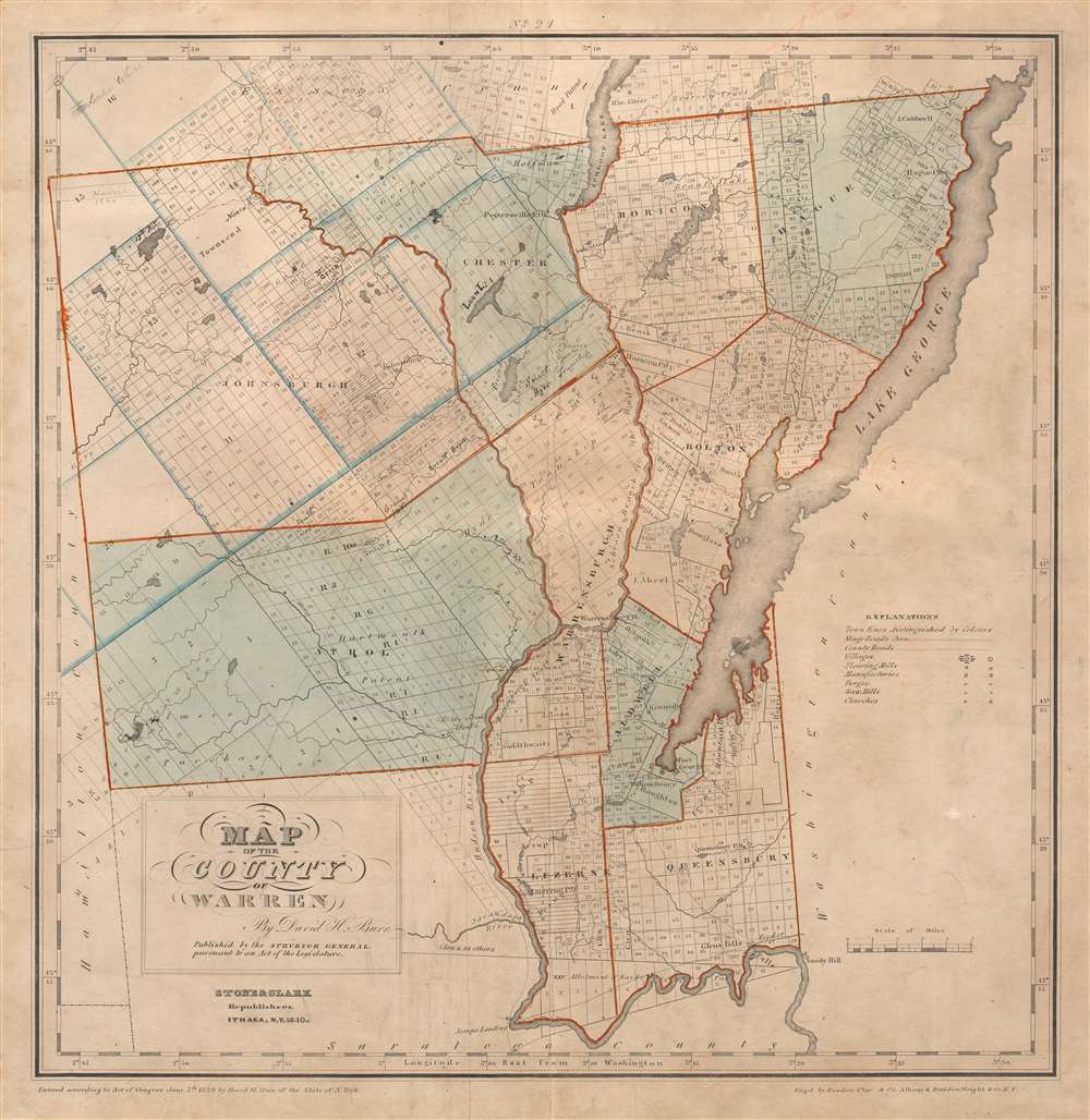 Map of the County of Warren. - Main View