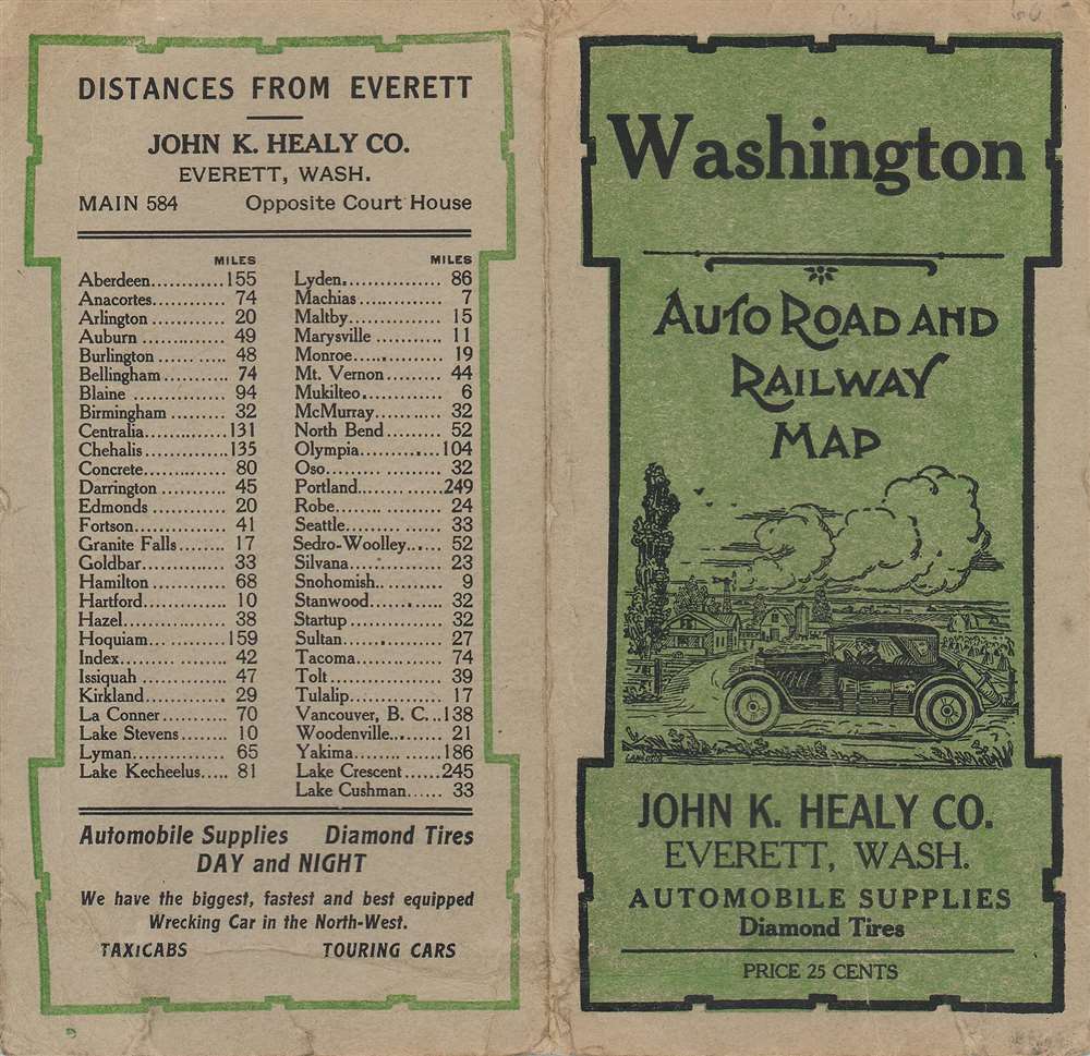 Clason's guide map of Washington. - Alternate View 1