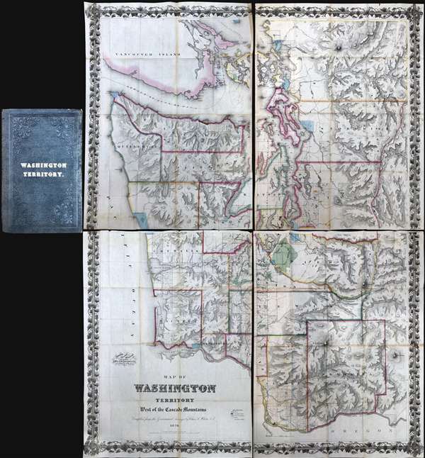 Map of Washington Territory West of the Cascade Mountains Compiled by the Government Surveys by Chas. A. White. C. E. - Main View