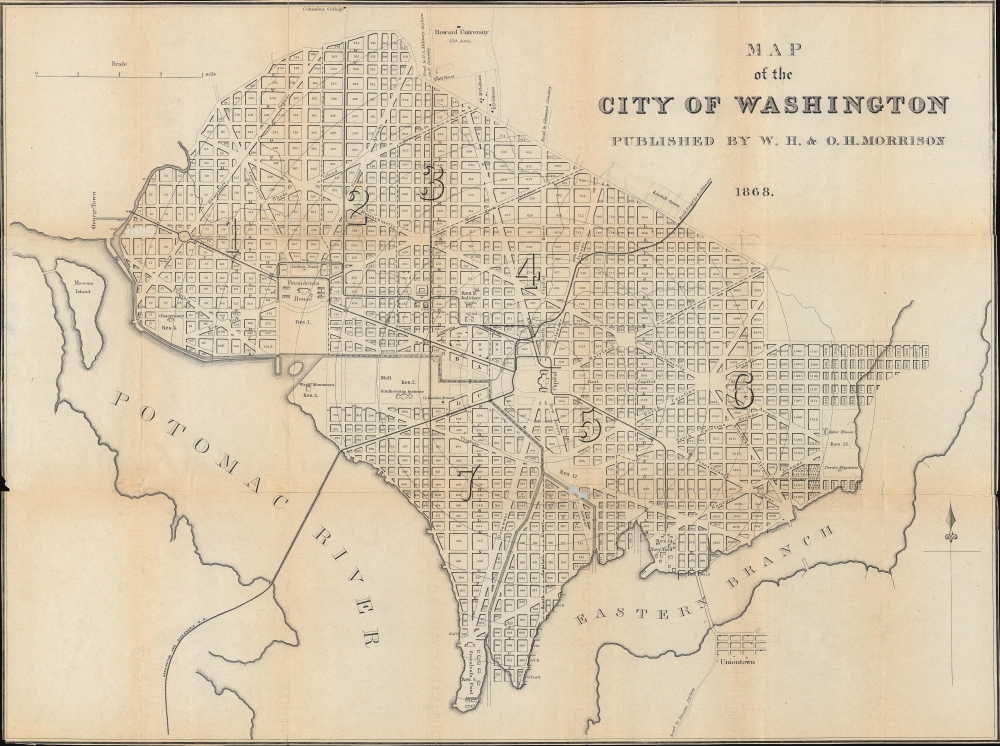 Map of the City of Washington. - Main View