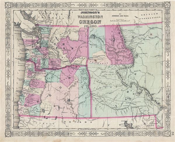 Johnson's Washington Oregon and Idaho. - Main View