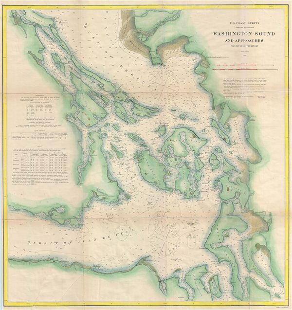Washington Sound and Approaches Washington Territory. - Main View