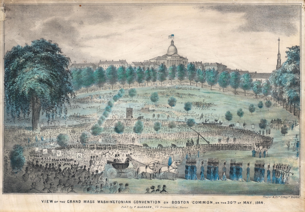 View of the Grand Mass Washingtonian Convention on Boston Common, on the 30th of May, 1844. - Main View