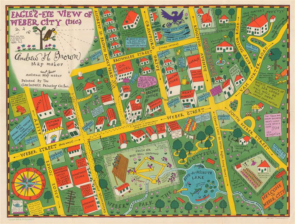 Eagle's Eye View of Weber City. - Main View