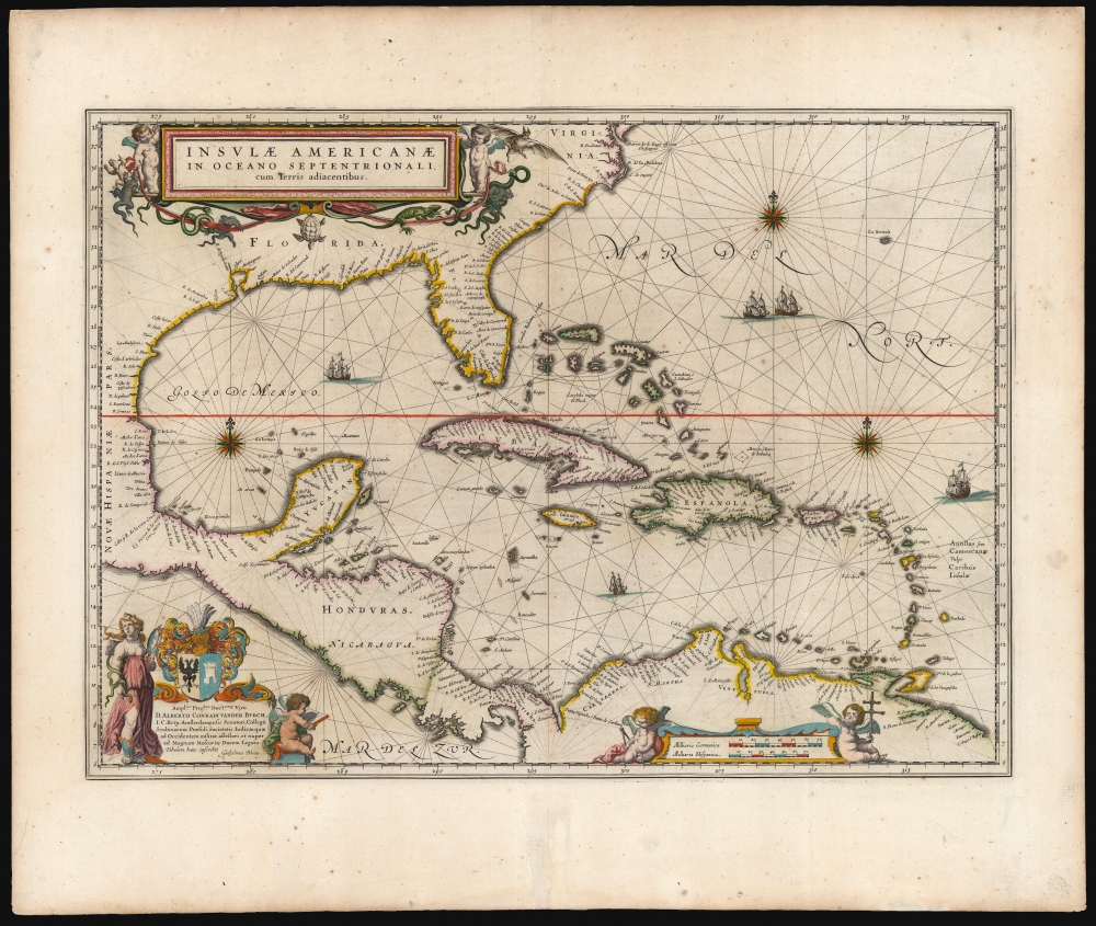 Insulae Americanae in Oceano Septentrionali cum Terris adiacentibus. - Main View