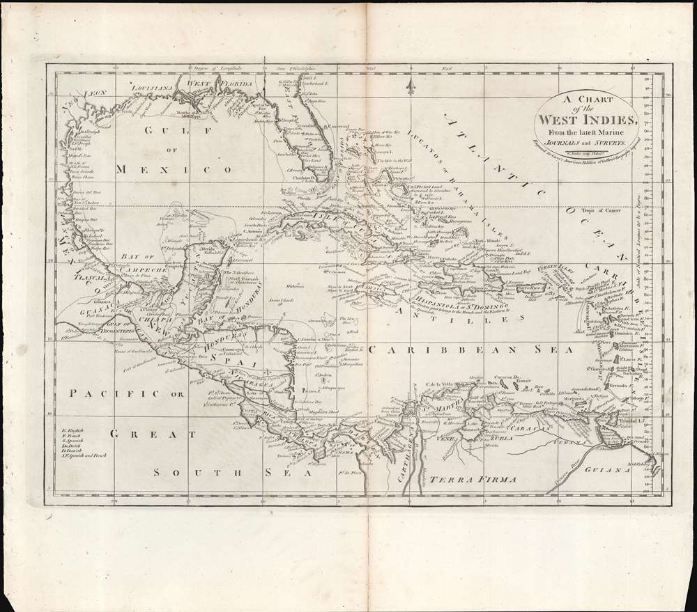 A Chart of the West Indies From the Latest Marine Charts and Surveys. - Main View