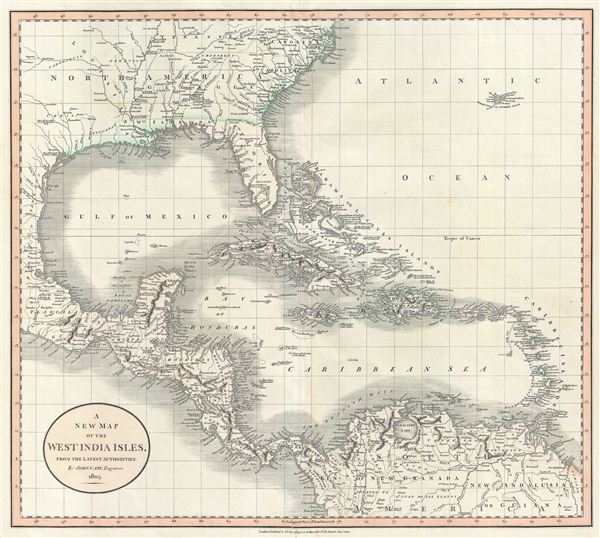 A New Map of the West India Isles, from the Latest Authorities. - Main View