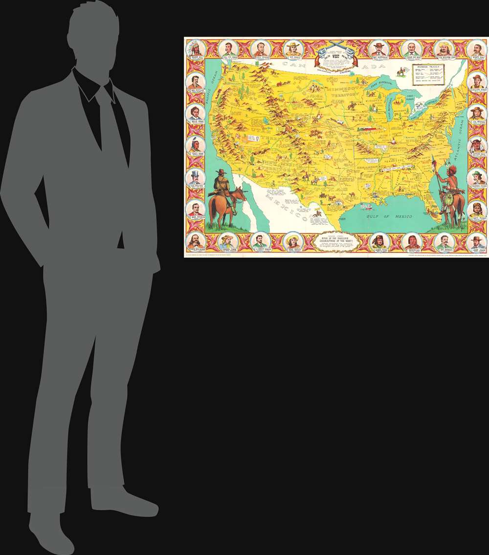 Danny Arnold's Pictorial Map of How the West Was Won... - Alternate View 1