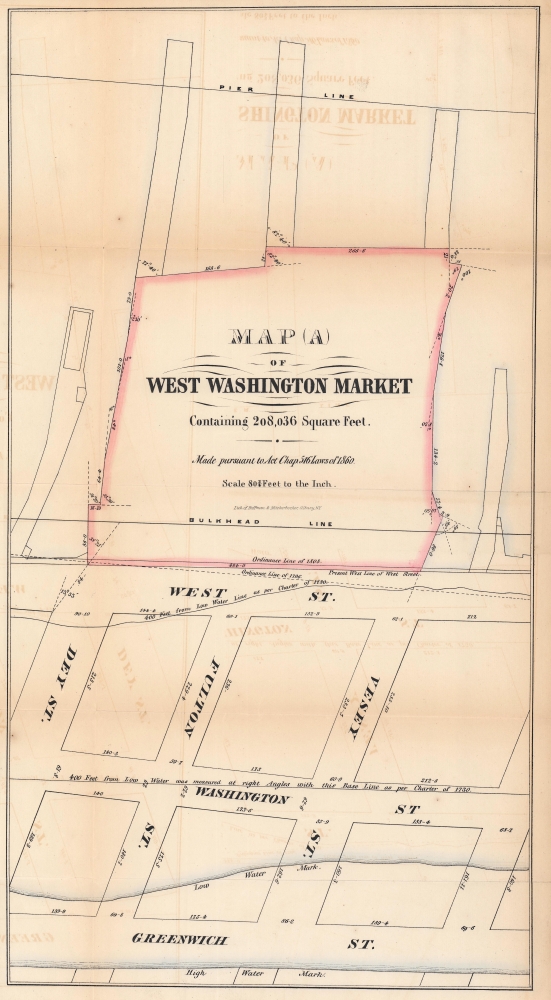 Map (A) of West Washington Market Containing 208,036 Square Feet. - Main View