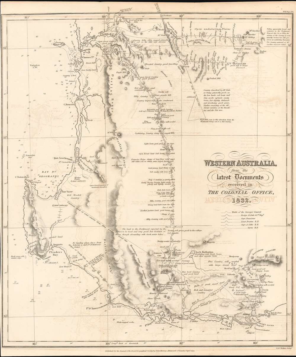 Western Australia from the Latest Documents received in The Colonial Office 1832. - Main View