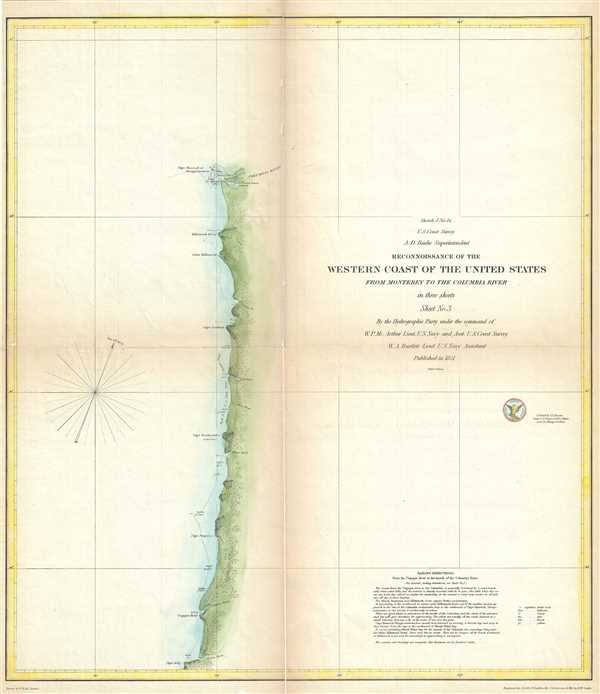 Sketch J No. 13 Reconnaissance of the Western Coast of the United States from Monterey to the Columbia River in three sheets Sheet No. 3. - Main View