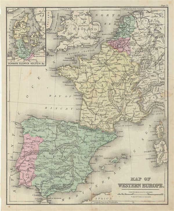 Map of Western Europe. - Main View