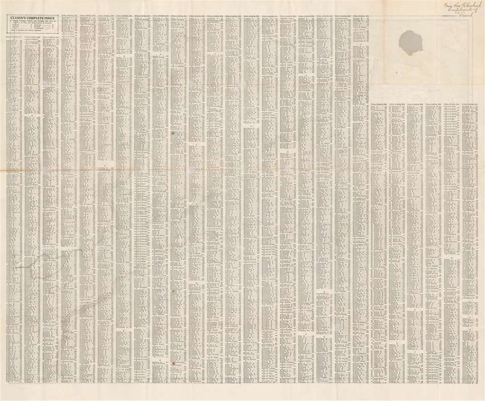 Clason's War Map of the Western Front. - Alternate View 1