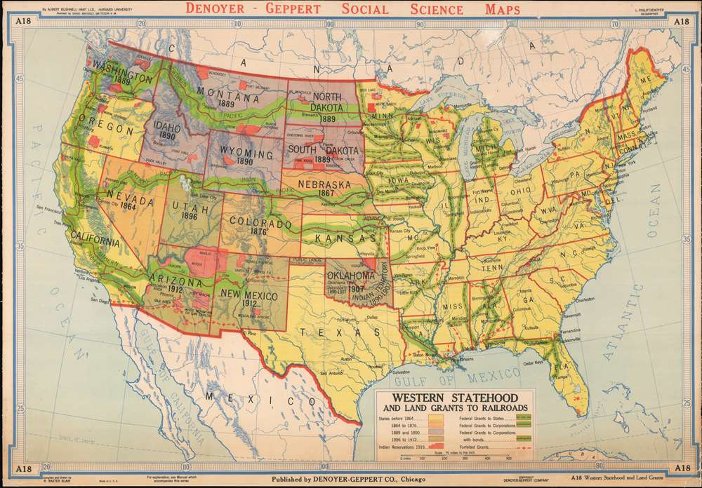 Western Statehood and Land Grants for Railroads. - Main View