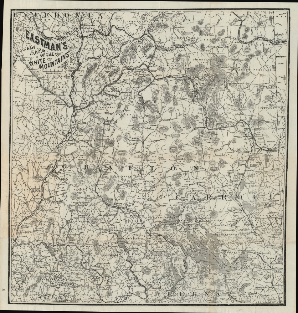 Eastman's New Map of the White Mountains. - Main View