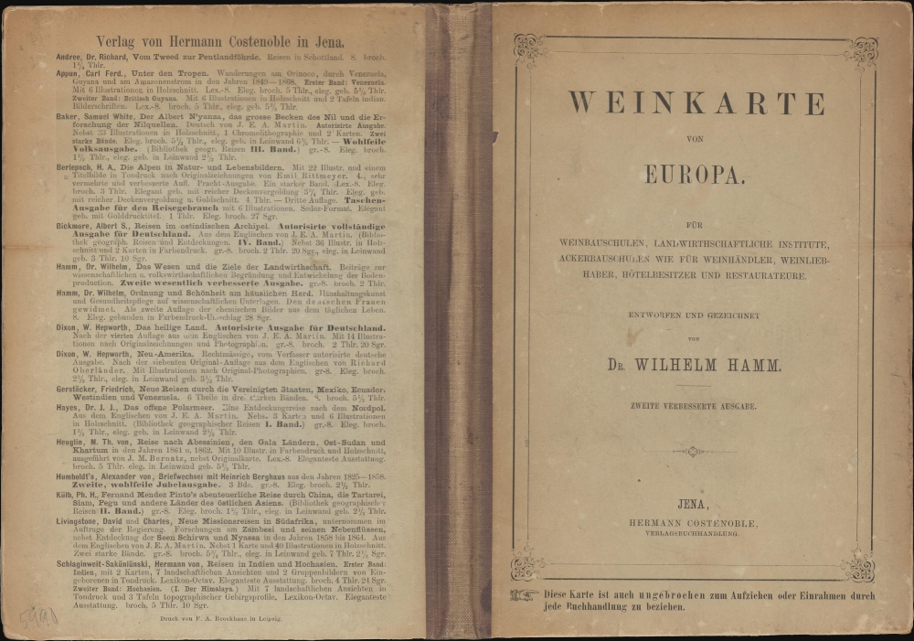 Weinkarte von Europa. - Alternate View 1