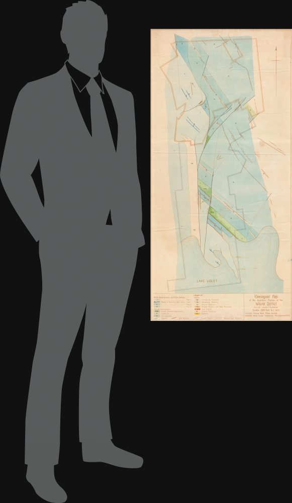 Geological Map of the Southern Portion of the Wiluna District. Wiluna, Western Australia. - Alternate View 1