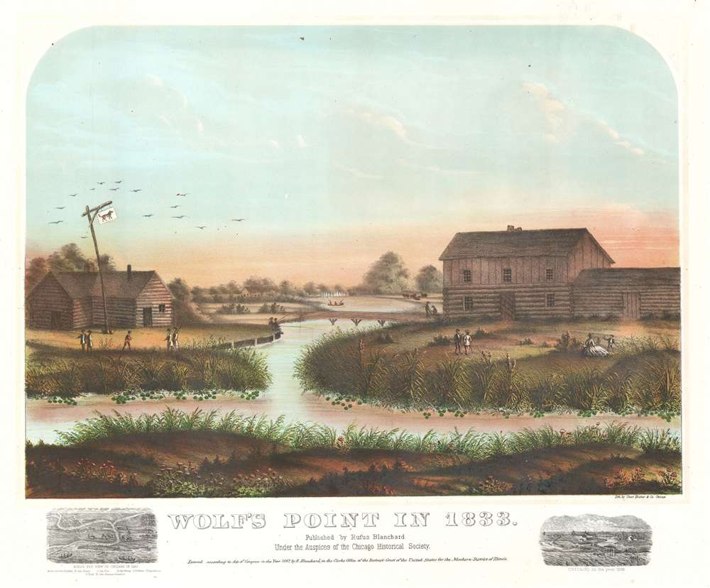 Wolf's Point in 1833. - Main View