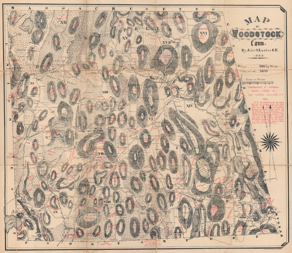 Map of Woodstock, Conn. - Main View