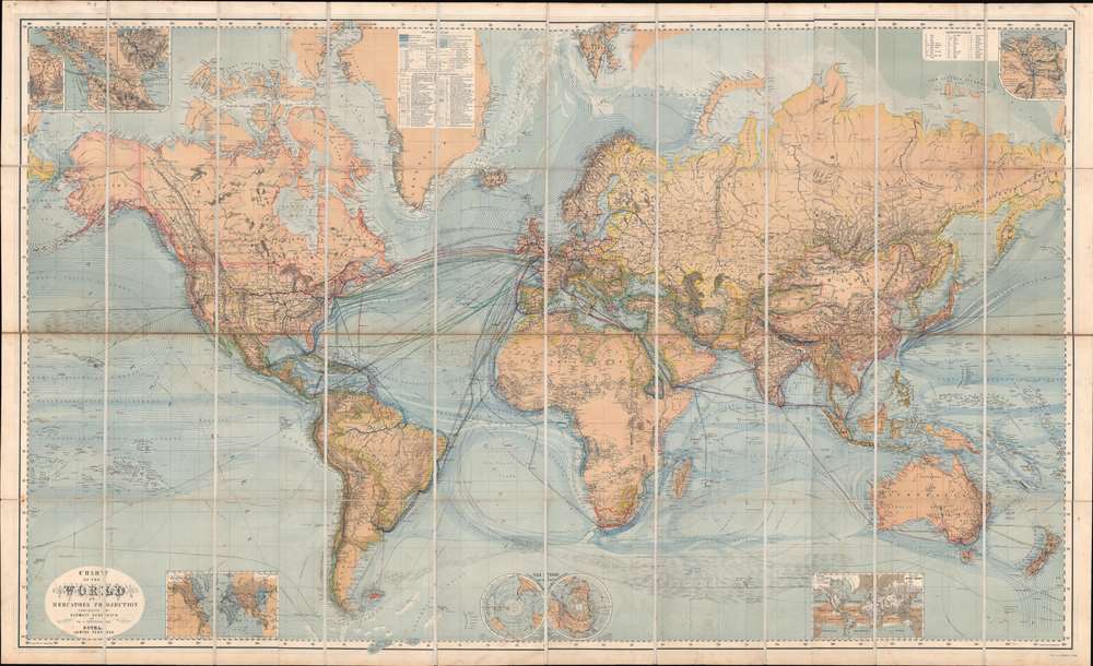 Chart of the World on Mercators Projection. - Main View