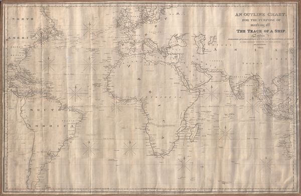 An Outline Chart for the Purpose of Marking off the Track of a Ship. - Main View