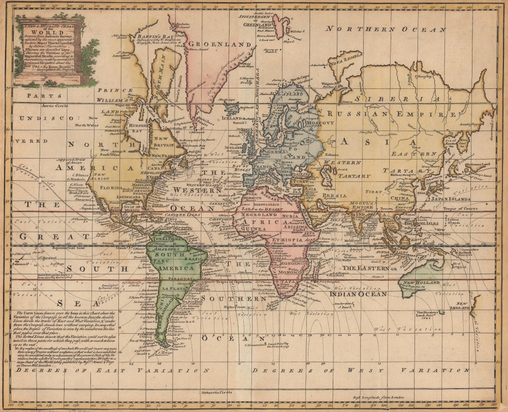 A New and Accurate Chart of the World. - Main View