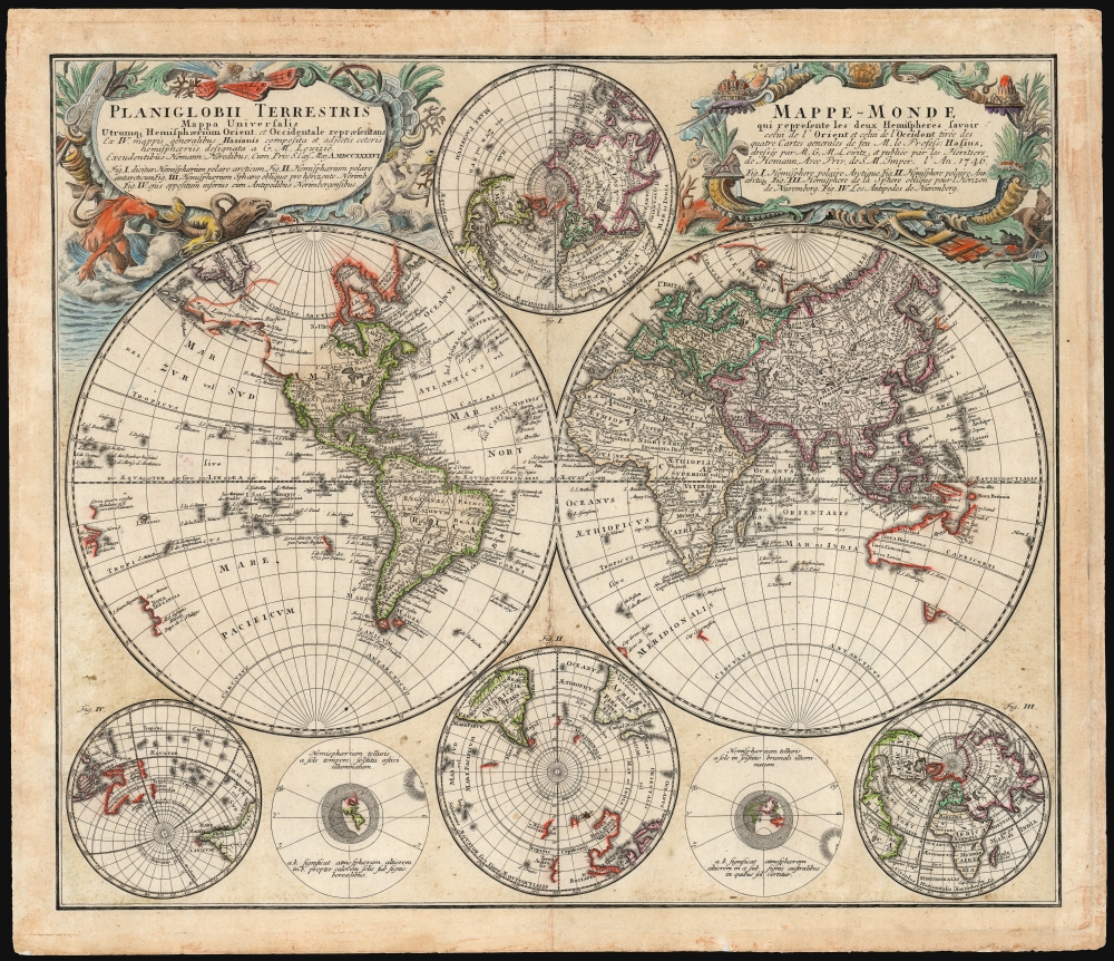 Planiglobii Terrestris/ Mappe-Monde. - Main View