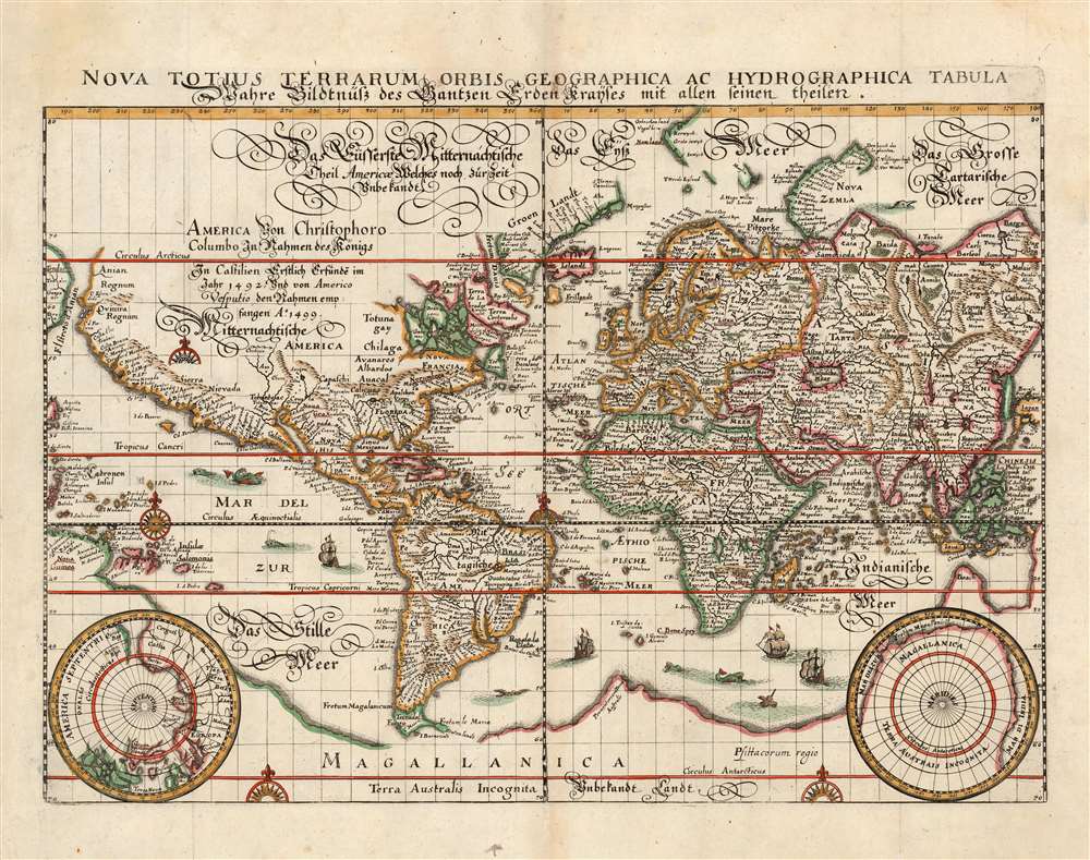 Nova Totius Terrarum Orbis Geographica Ac Hydrographica Tabula... - Main View